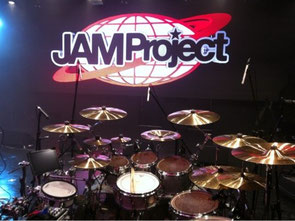 Hideki's drums on JAM Project